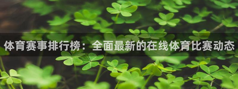 体育赛事排行榜：全面最新的在线体育比赛动态